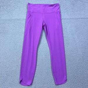 Athleta Chakra 7/8 Tights in PowerVita Dark Violet Blush* Women's‎ M Lazer Cut